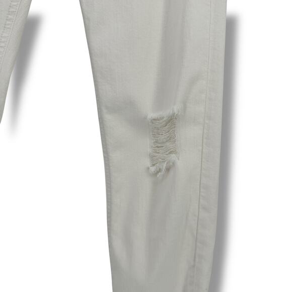 Rag & Bone Dash Slouchy Skinny Jeans Womens Size 24 White Distressed Stretch - Picture 3 of 8